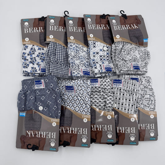 10er-Pack gekämte Baumwoll Boxershorts Designmix