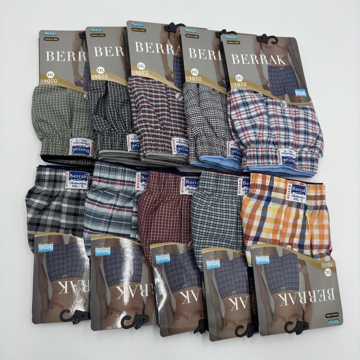Herren Boxershorts 10er-Set in verschiedenen Designs