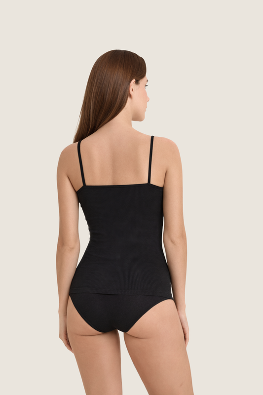 Viskose Unterhemd mit Spitze