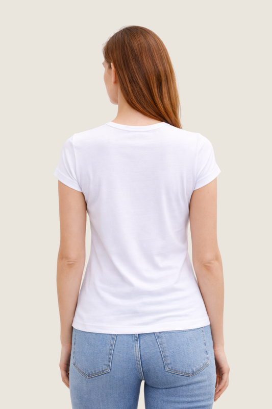 Baumwoll Unterhemd V-Ausschnitt