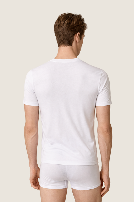 Baumwoll Unterhemd O-Ausschnitt