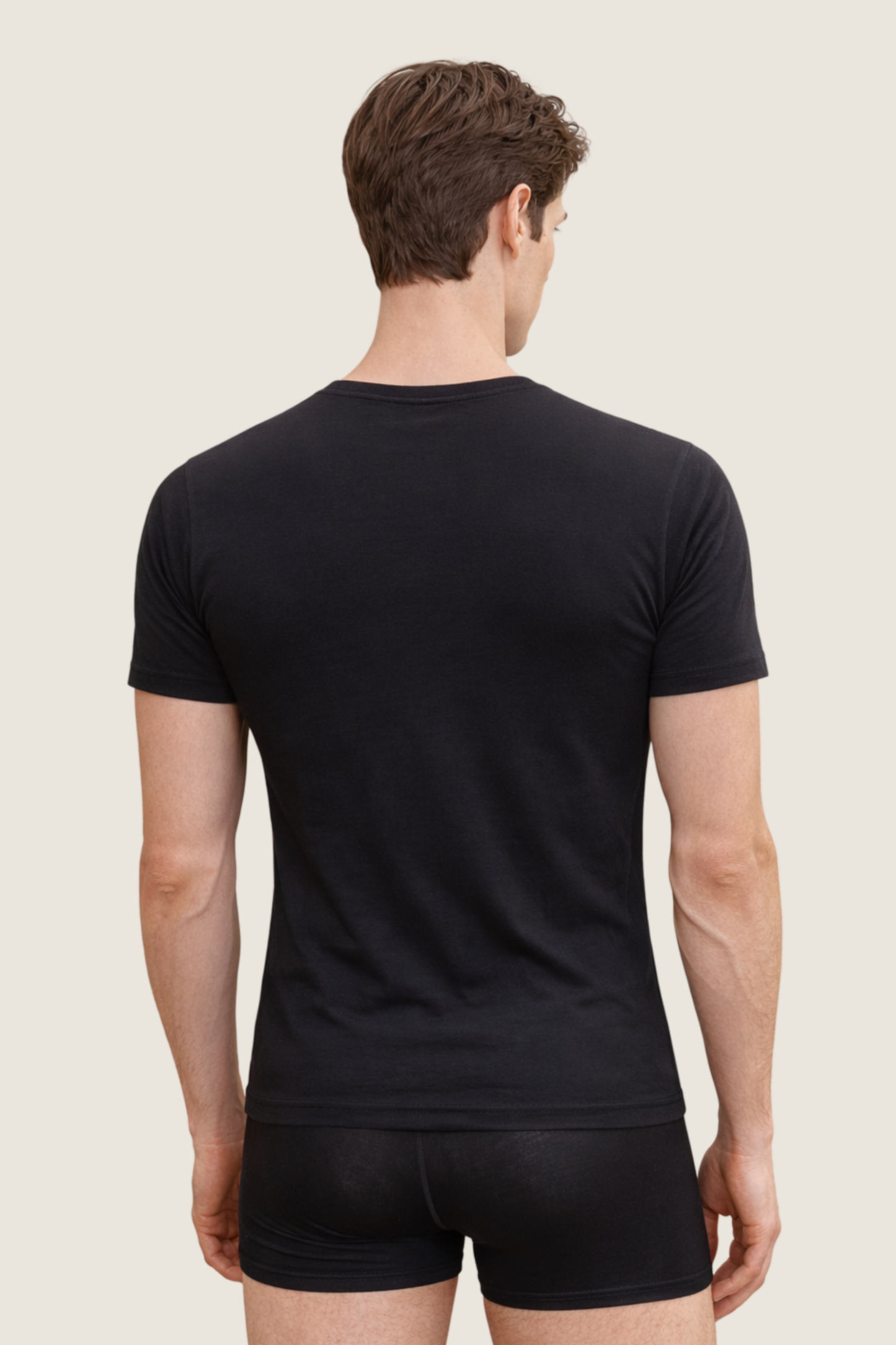 Baumwoll Unterhemd V-Ausschnitt