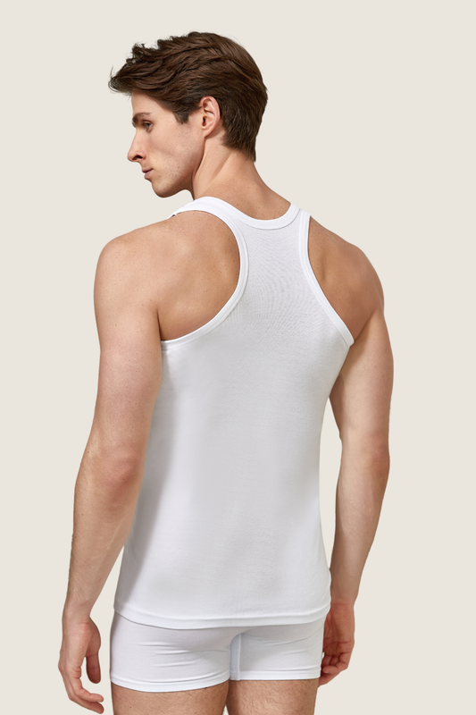 Baumwoll Tanktop Ribana Racerback