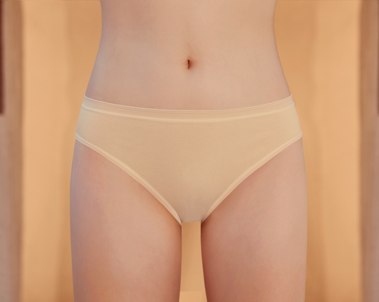 Damen Slip in schwarz, weiß & teint