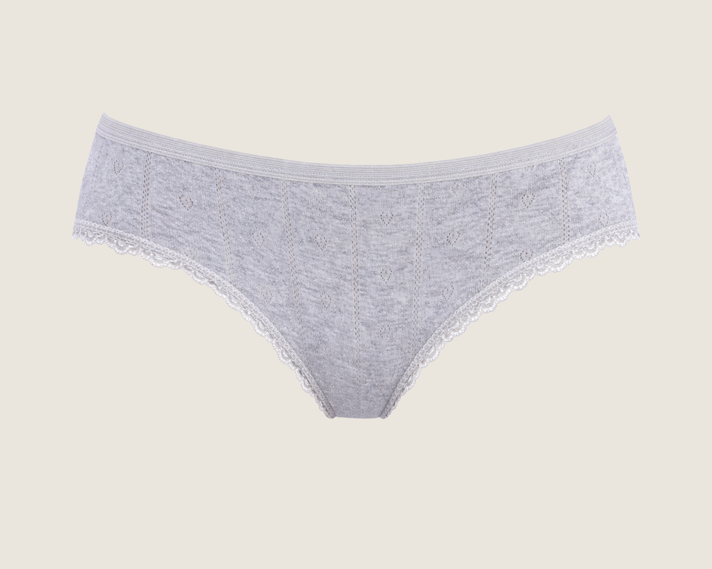 Baumwoll Slip mit Spitze