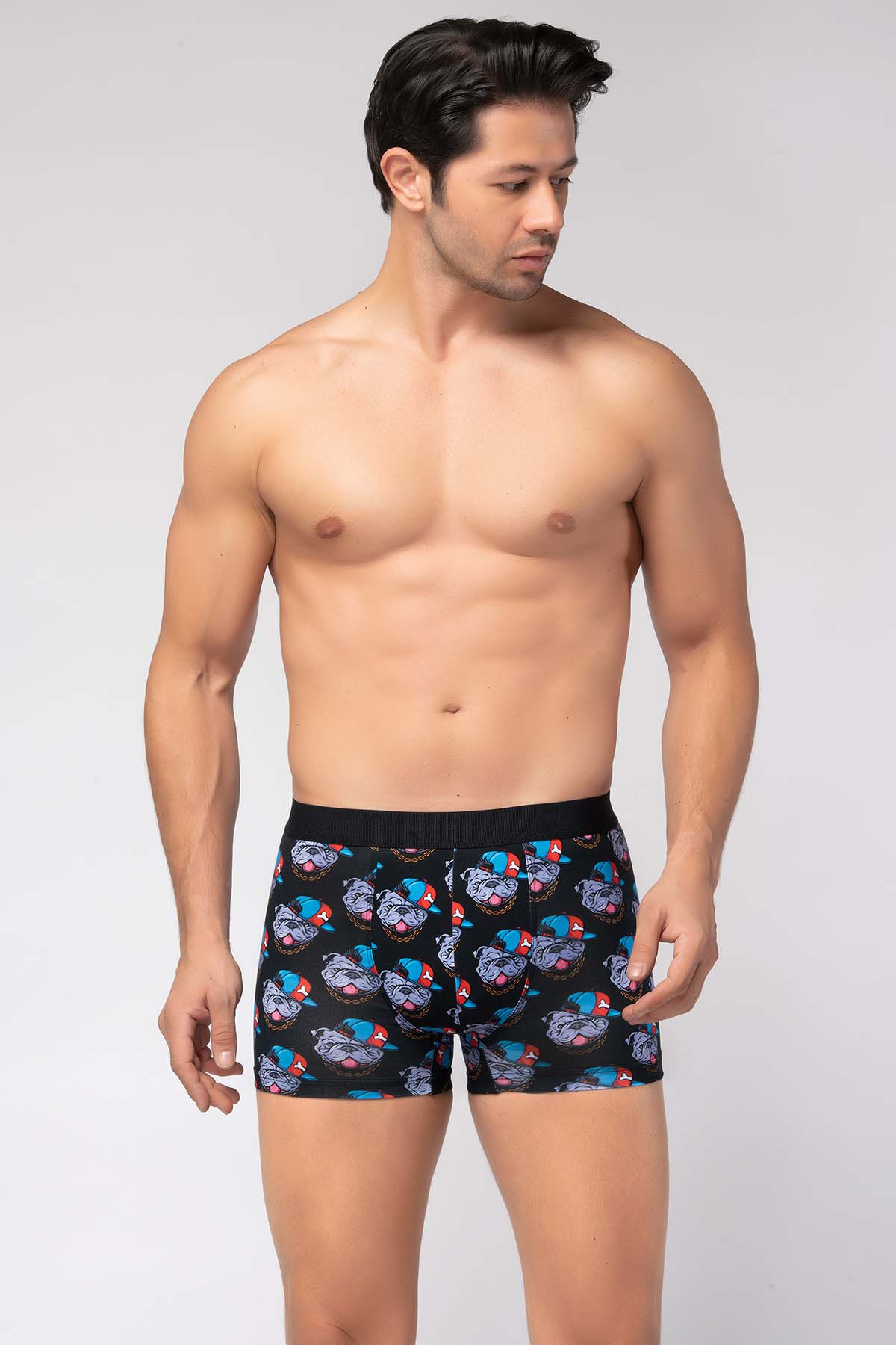 Herren Boxershorts Premium Design Bulldog 95% Baumwolle