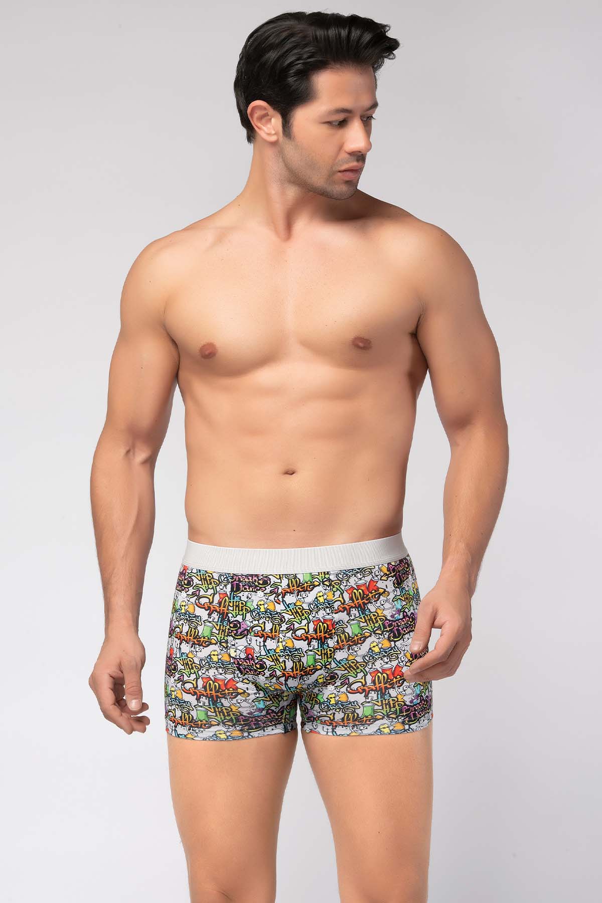 Herren Boxershorts Premium Design Graffity 95% Baumwolle