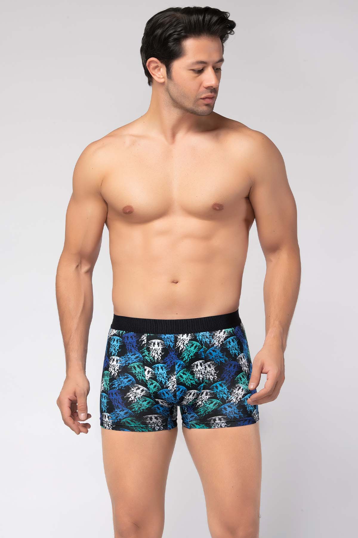 Herren Boxershorts Premium Design Jellyfish 95% Baumwolle