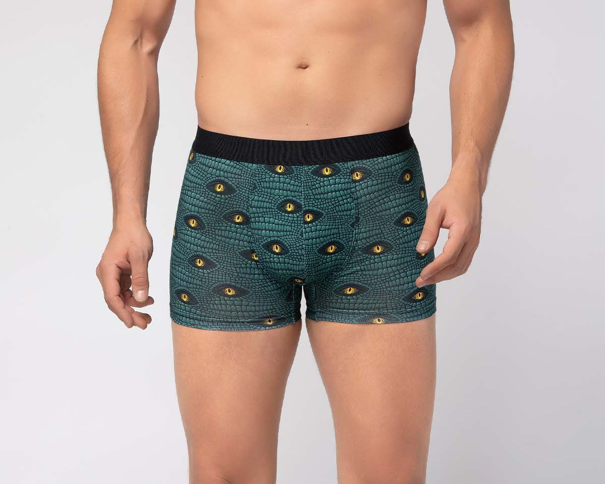 Baumwoll Boxershorts Krokodilmotiv