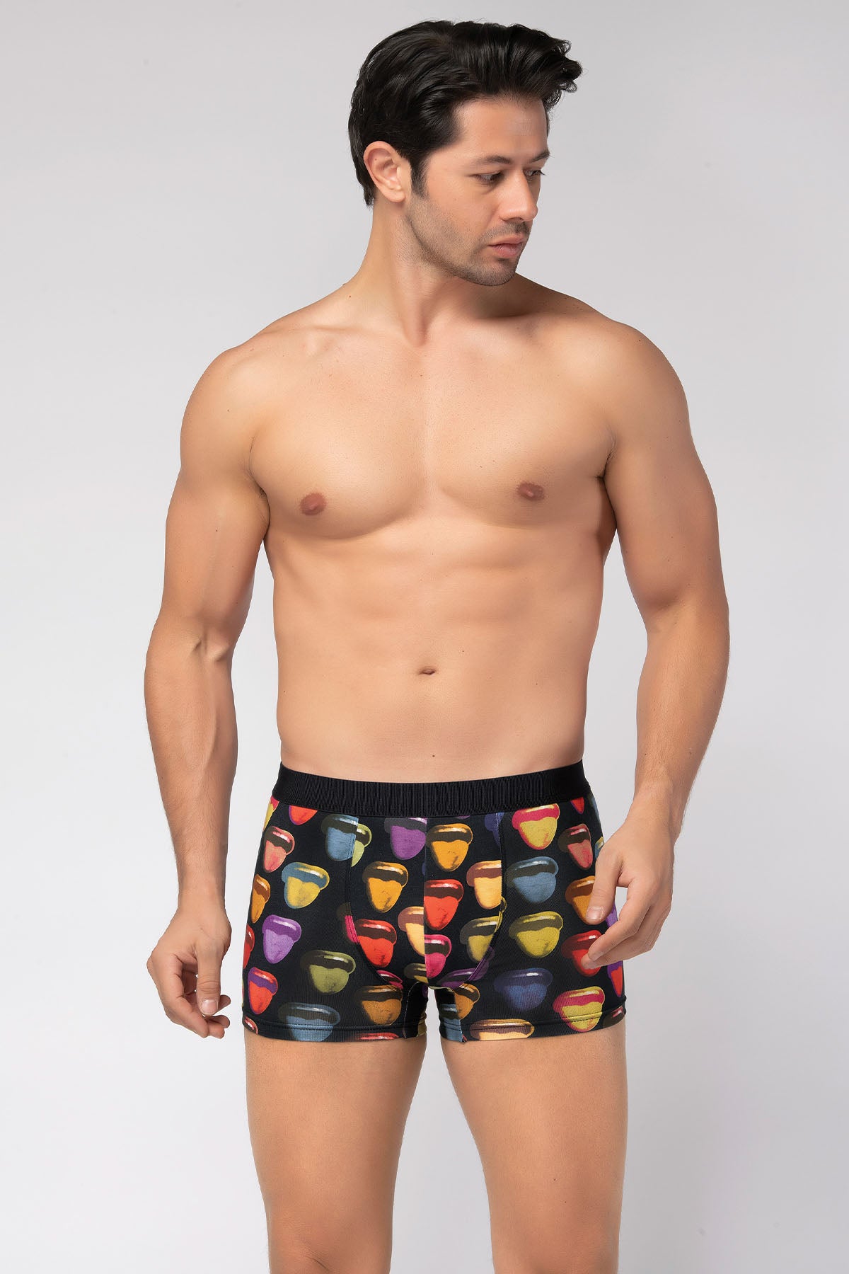 Herren Boxershorts Premium Design Tongue 95% Baumwolle