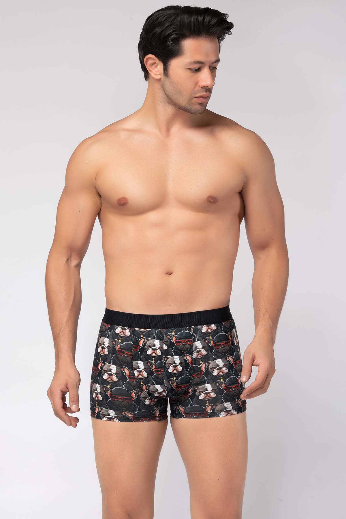Herren Boxershorts Premium Design Bulldog 95% Baumwolle