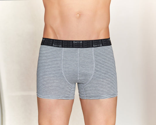 Herren Boxershorts mit Linien Design