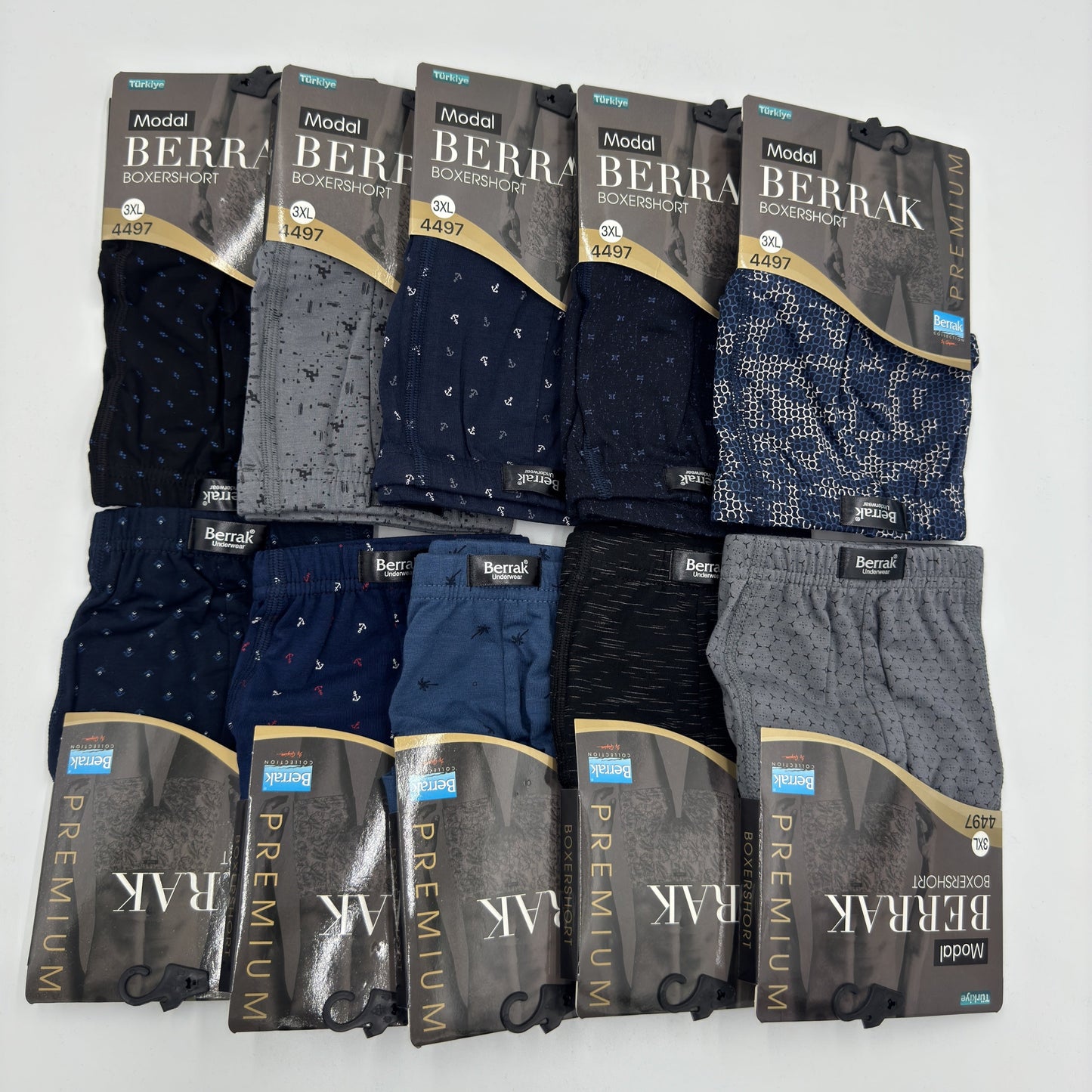 Herren Boxershorts 10er-Set in verschiedenen Designs
