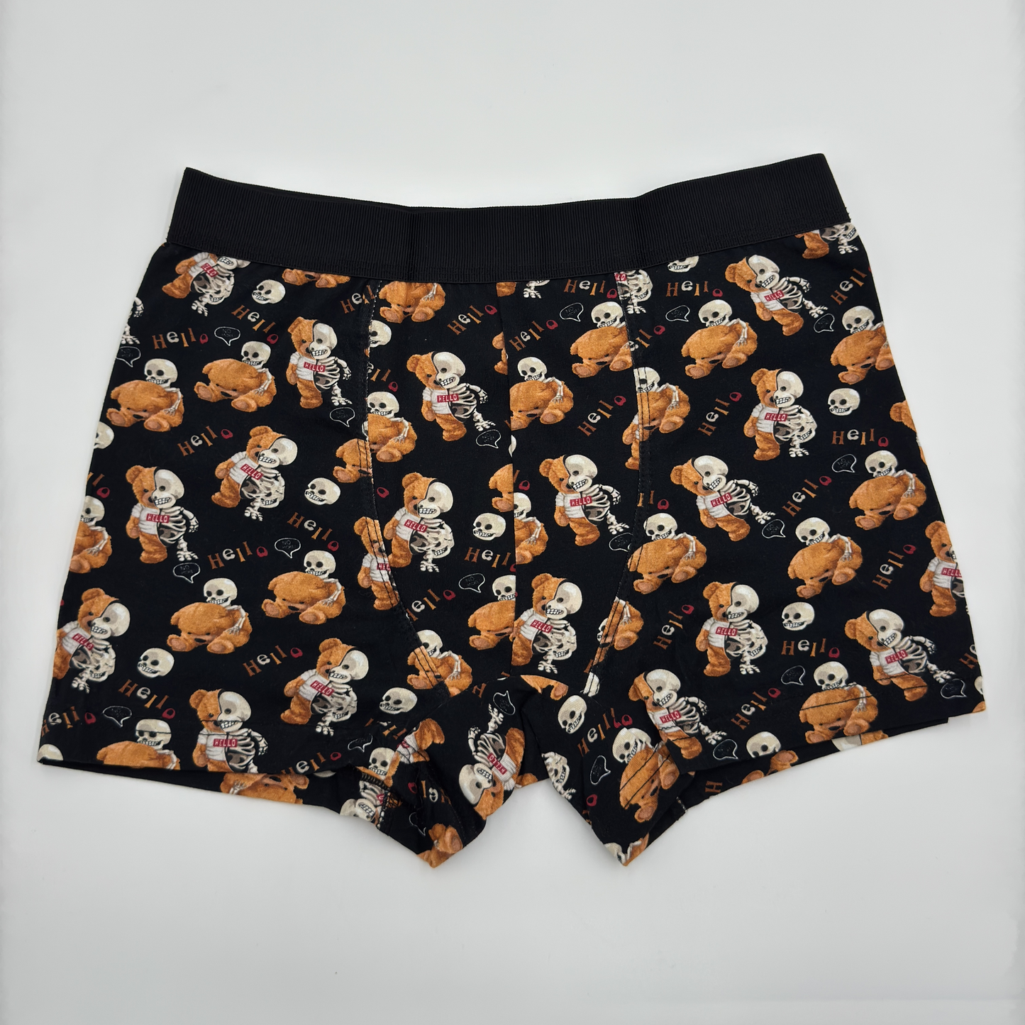 Herren Boxershorts Premium Design Bearskull 95% Baumwolle