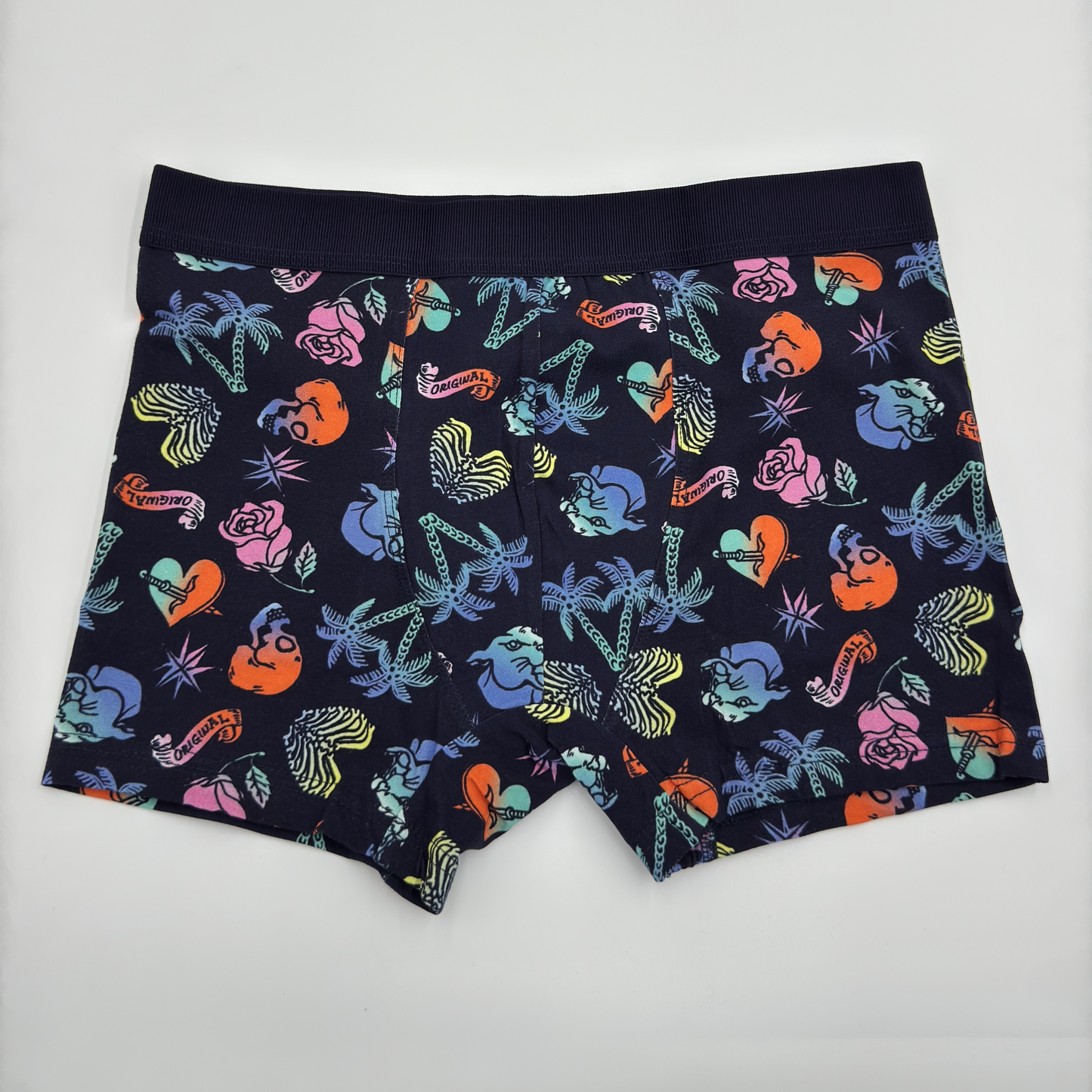 Herren Boxershorts Premium Design Skullhearts 95% Baumwolle