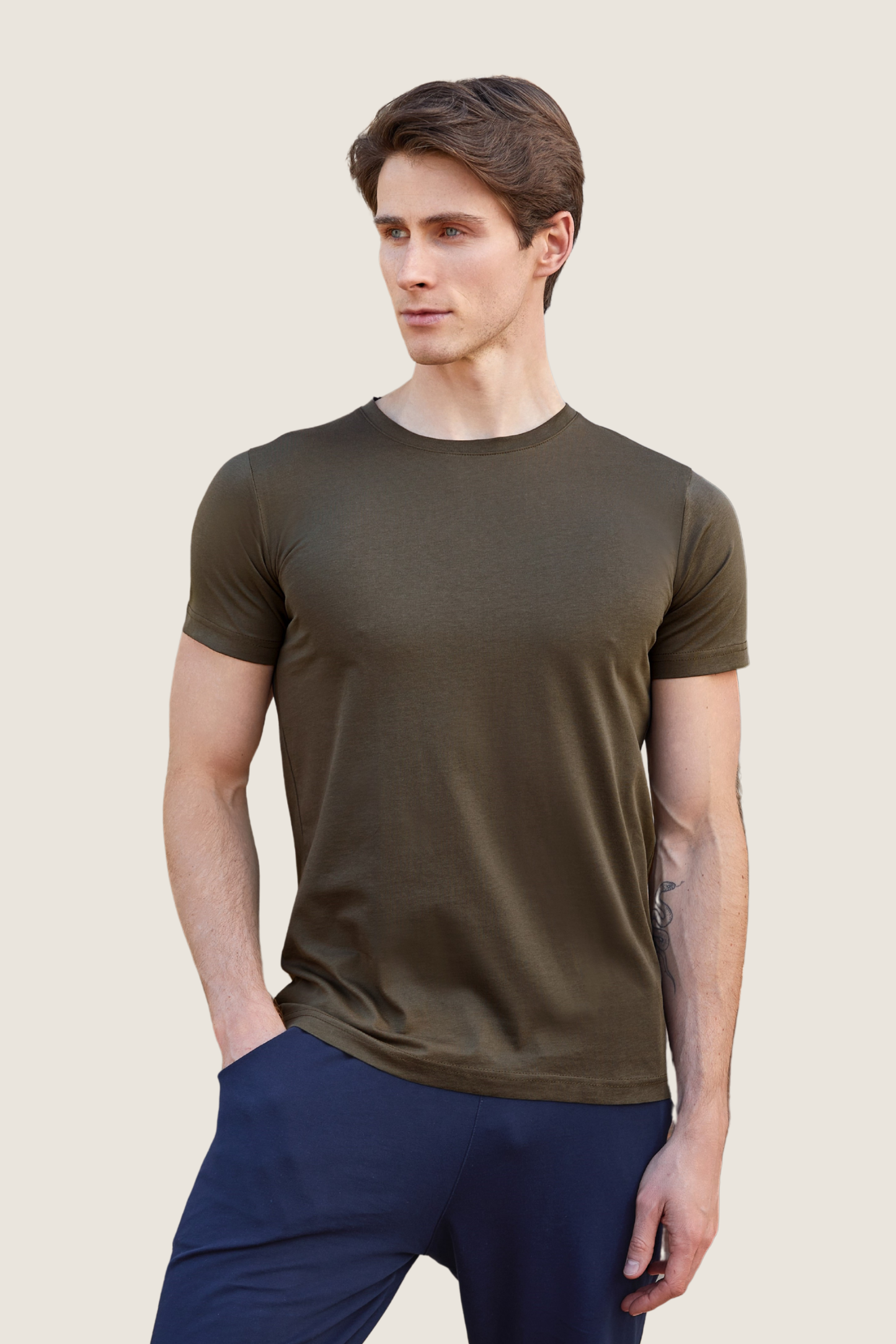 Baumwoll T-Shirt Basic kurzarm
