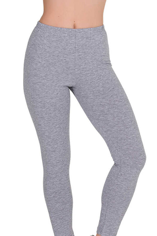 Damen Thermo-Leggings in schwarz & hellgrau