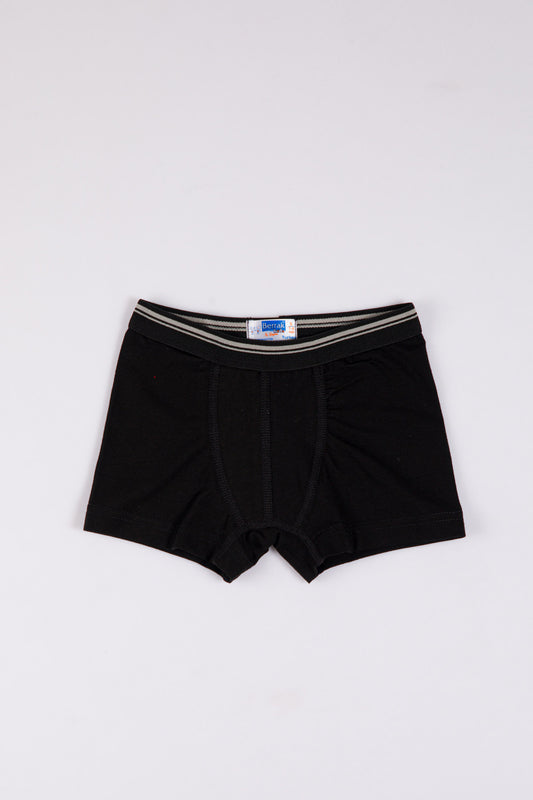Jungen Boxershorts in schwarz, marineblau & grau 95% Baumwolle