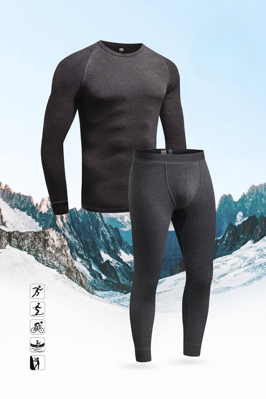 Herren Thermounterwäsche in anthrazit & schwarz