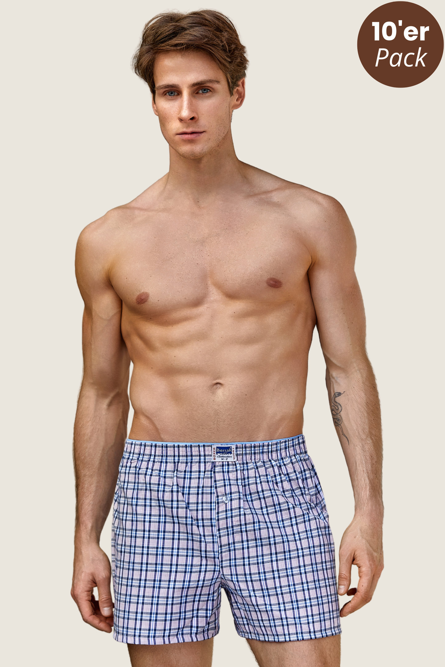 10er-Pack Baumwoll Boxershorts Designmix