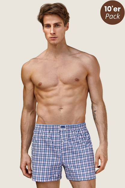 10er-Pack Baumwoll Boxershorts Designmix