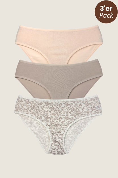 3er-Pack Baumwoll Slip