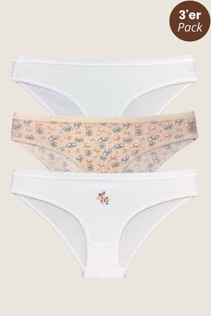 3er-Pack Baumwoll Slip