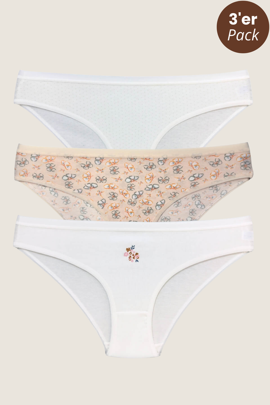 3er-Pack Baumwoll Slip