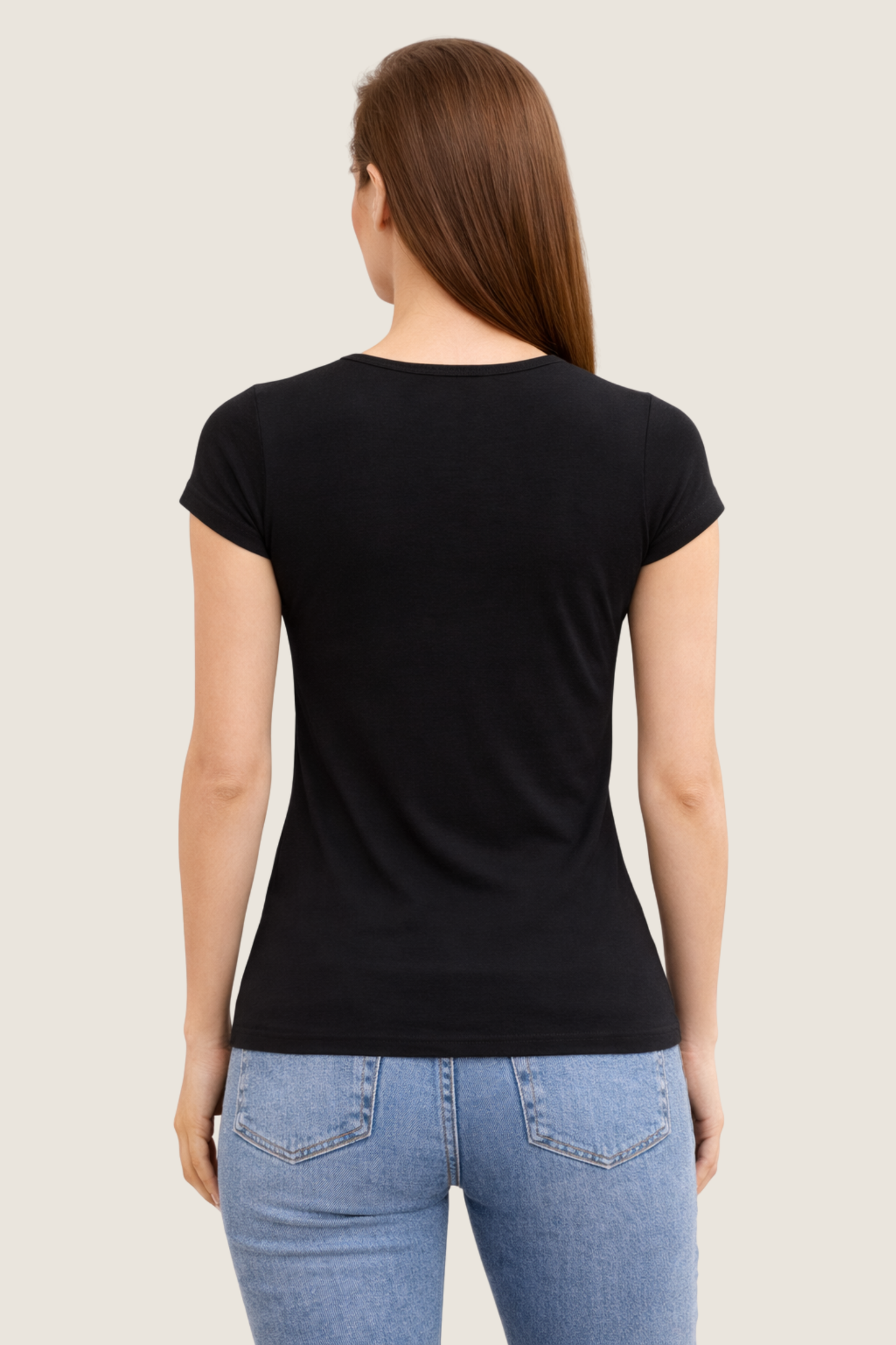 Baumwoll Unterhemd O-Ausschnitt