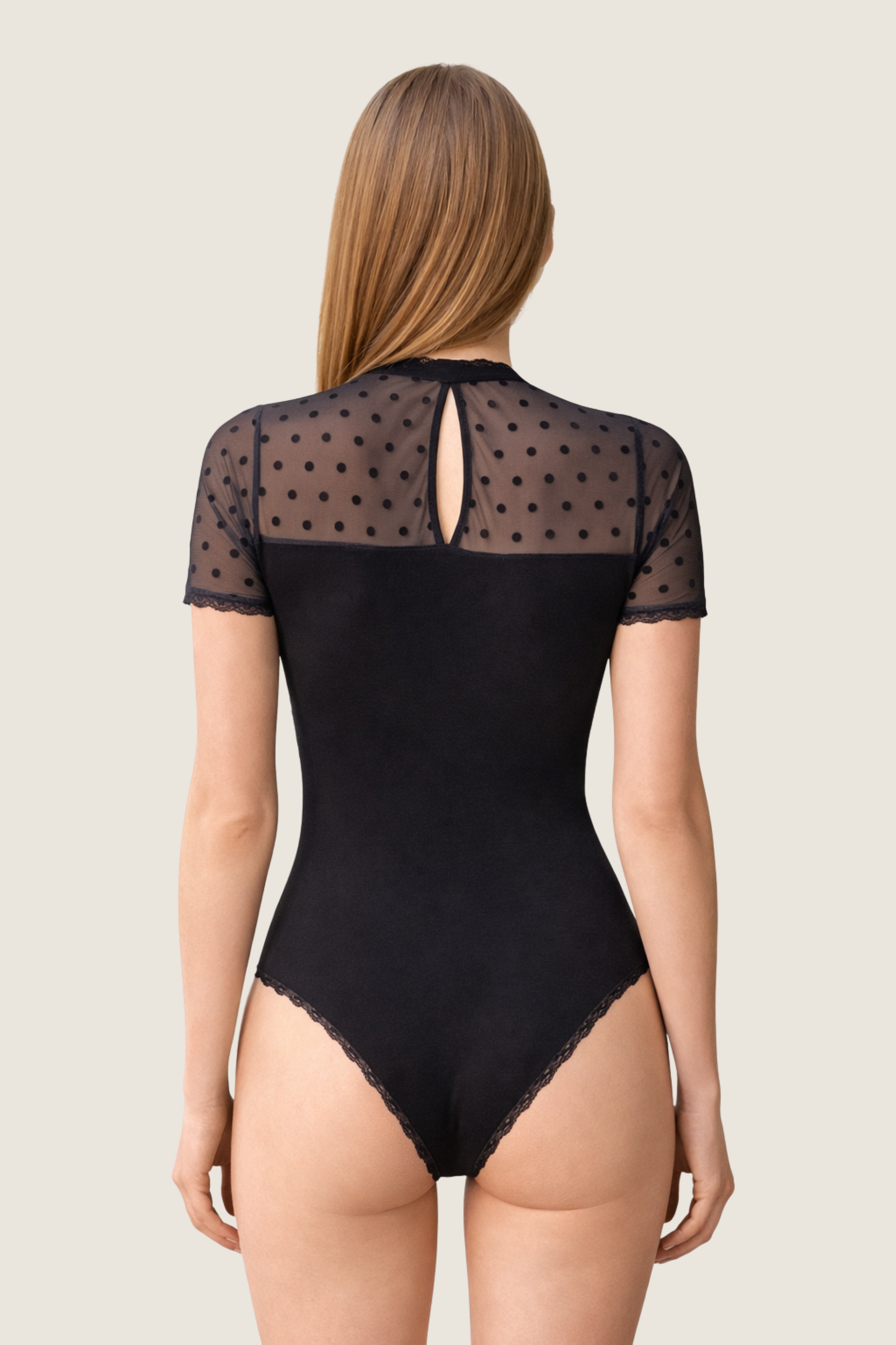 Viskose Body mit Spitze