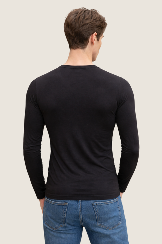 Baumwoll Unterhemd O-Ausschnitt