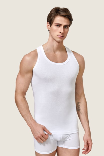 Baumwoll Tanktop Ribana Racerback