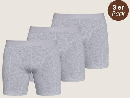 3er-Pack Baumwoll Boxershorts extra lang