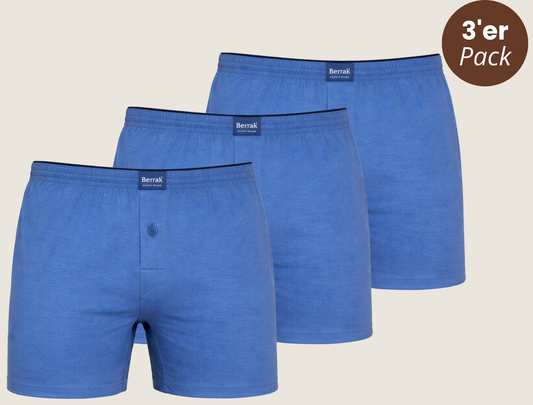 3er-Pack Baumwoll Boxershorts lang