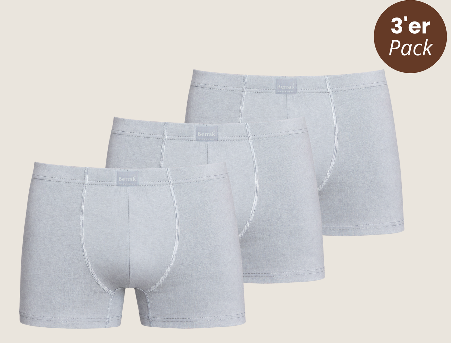 3er-Pack Baumwoll Boxershorts