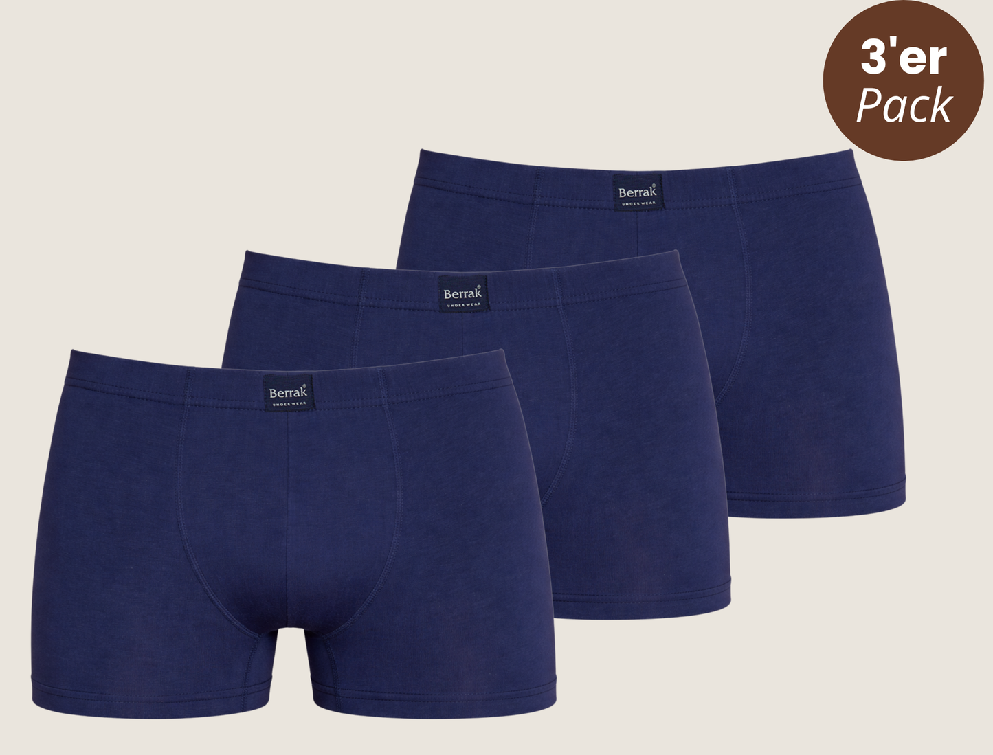 3er-Pack Baumwoll Boxershorts