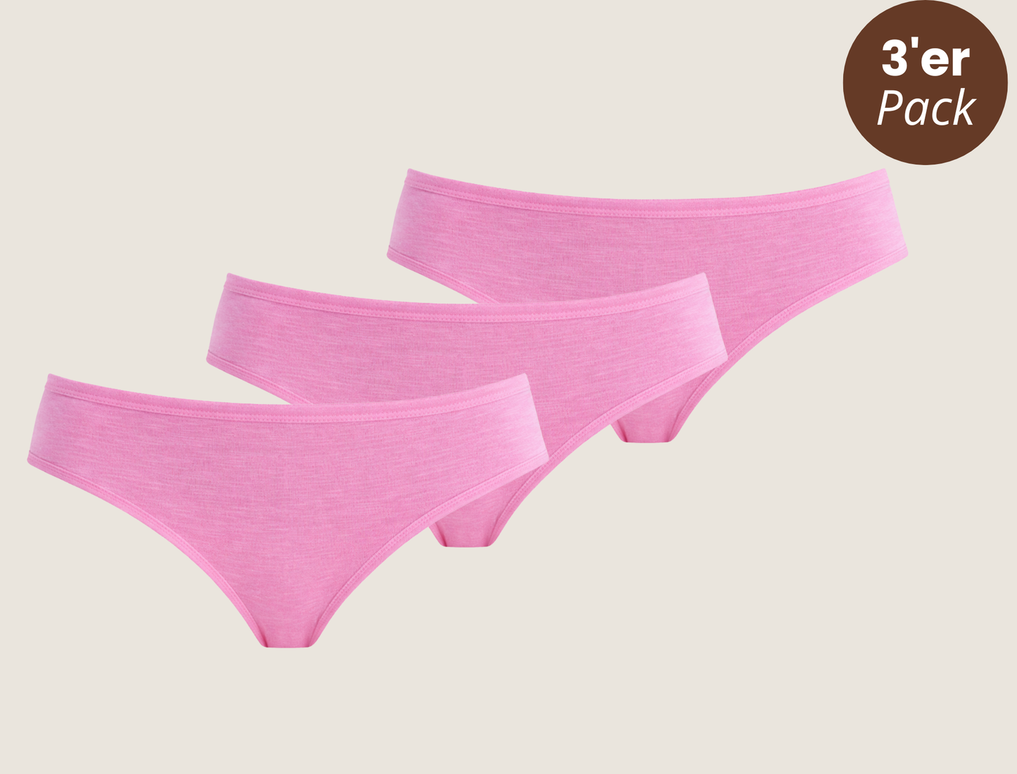 3er-Pack Viskose Slip