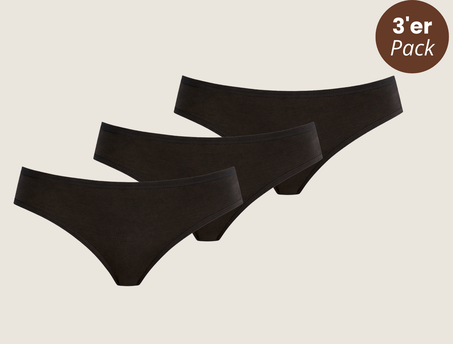 3er-Pack Viskose Slip