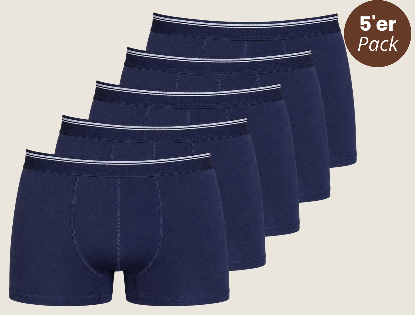5er-Pack Baumwoll Boxershorts Lycra
