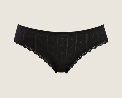 Baumwoll Slip mit Spitze