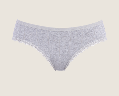 Baumwoll Slip mit Spitze