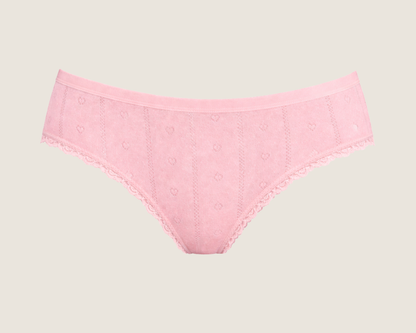 Baumwoll Slip mit Spitze