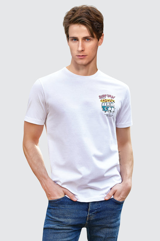 Herren T-Shirt Design Surf Van 100% Baumwolle