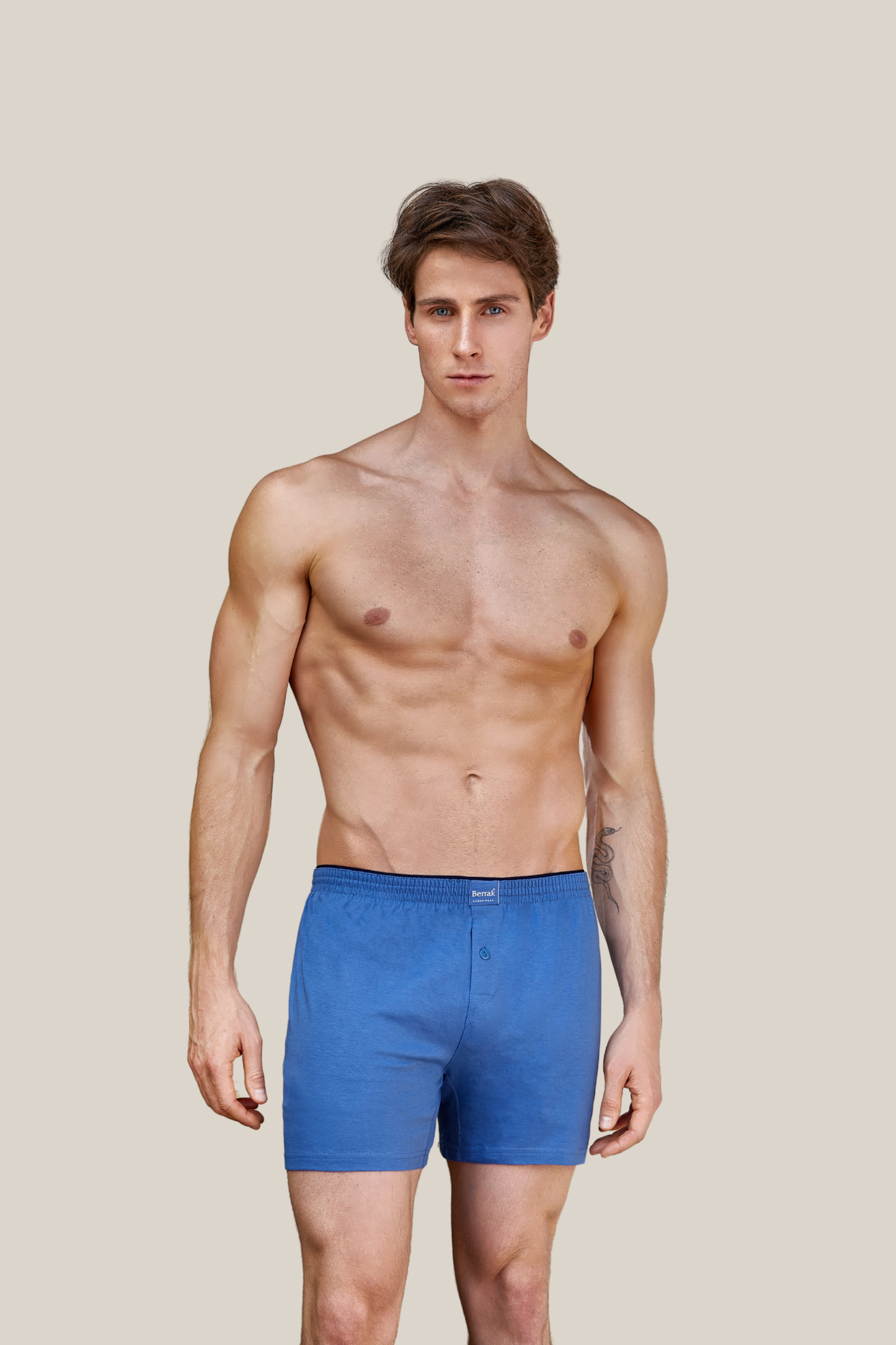 3er-Pack Baumwoll Boxershorts lang