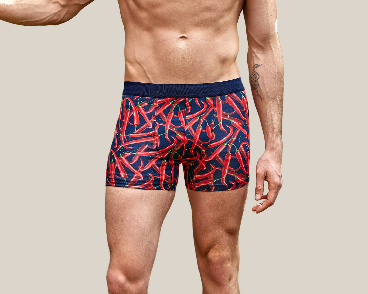 Baumwoll Boxershorts Peperonimotiv