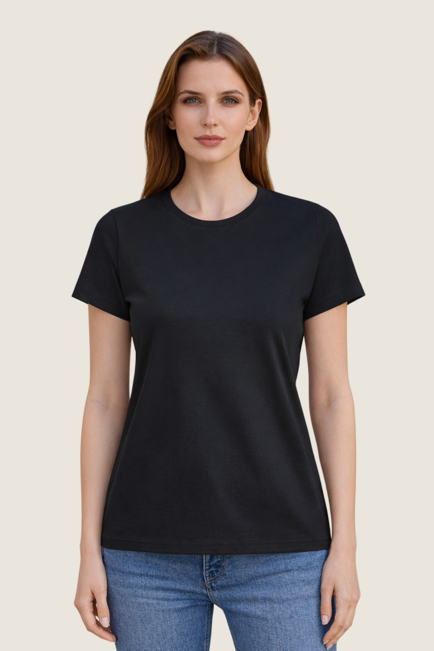 Baumwoll T-Shirt Basic kurzarm