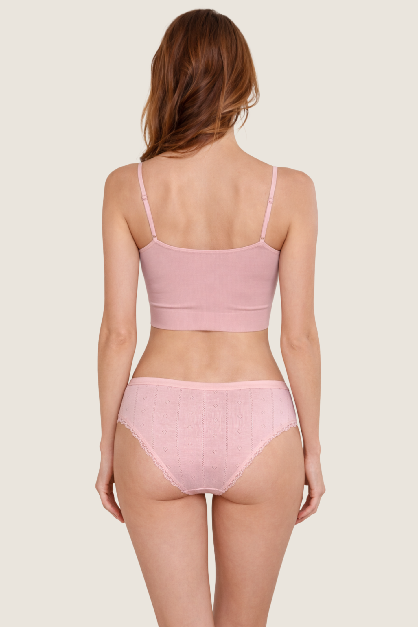 Baumwoll Slip mit Spitze