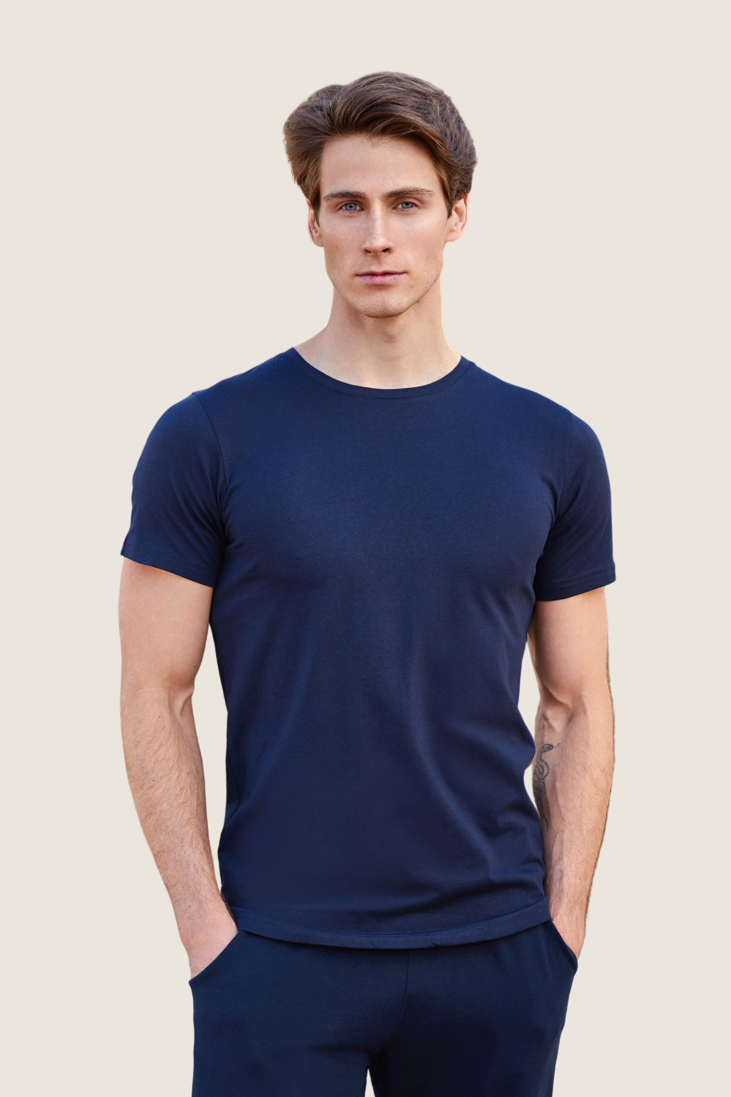 Baumwoll T-Shirt Basic kurzarm