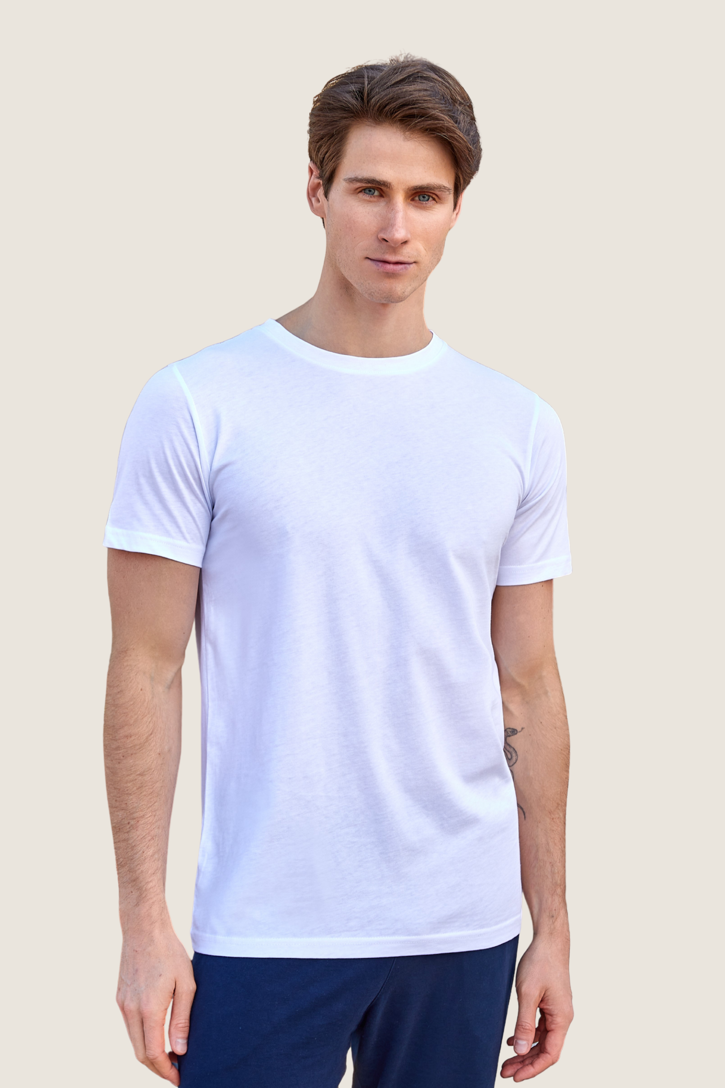 Baumwoll T-Shirt Basic kurzarm