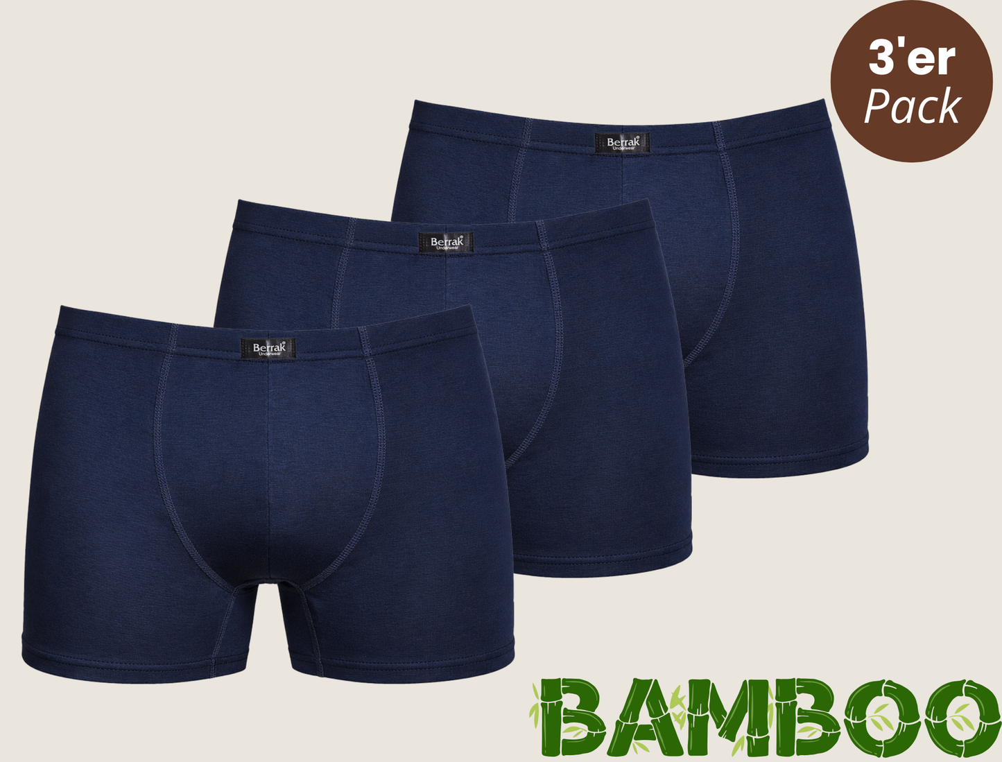3er-Pack Bambus Boxershorts